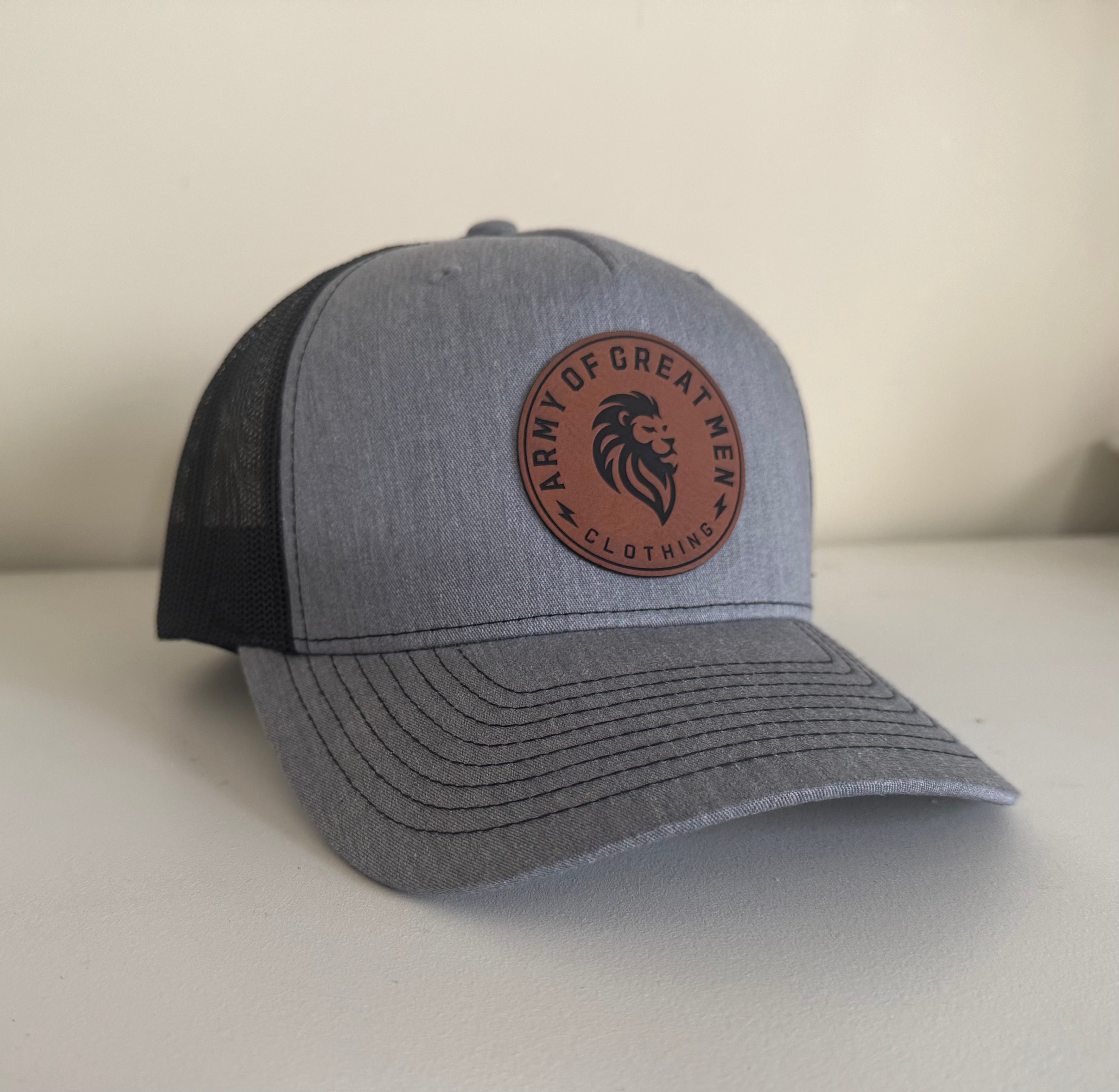 Army of Great Men Trucker-Style Snapback – Grey