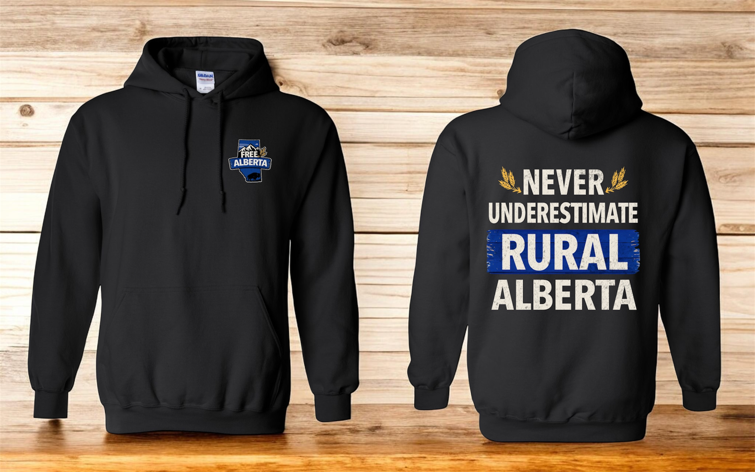 Never Estimate Rural Alberta Unisex Hoodie
