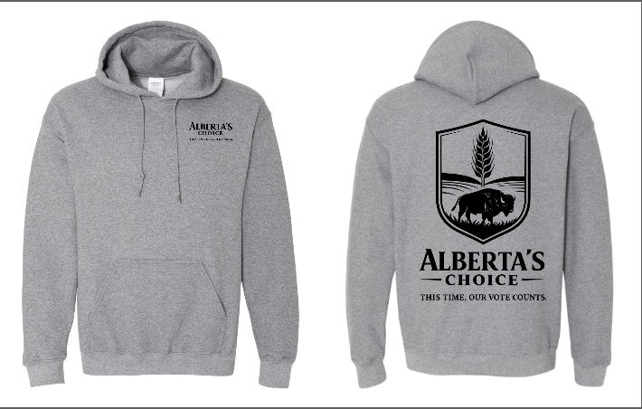 Alberta's Choice Grey Unisex Hoodie